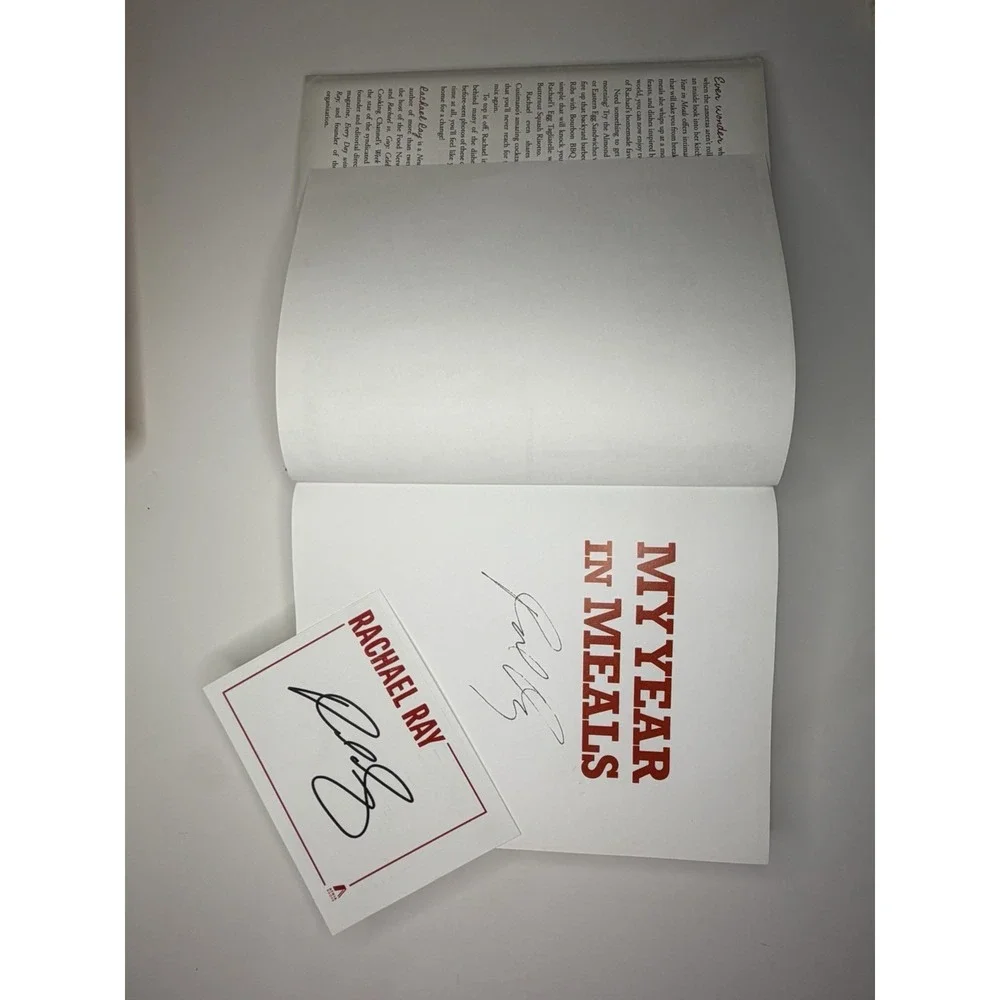 Rachael Ray My Year in Meals Hardcover Atria Books Cooking Signed 2012